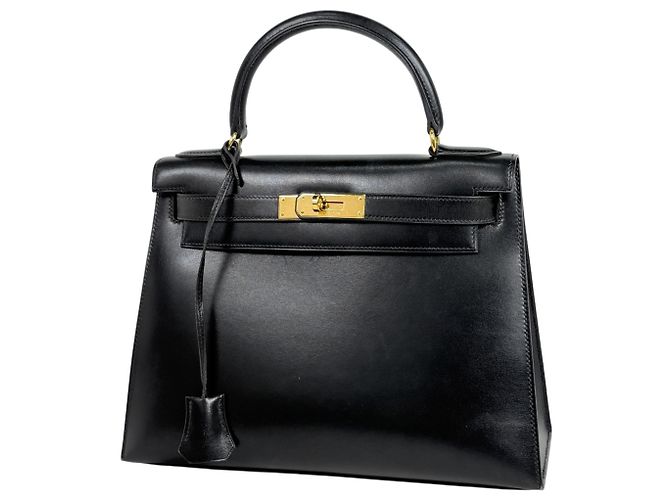 Hermès Sac à main Hermes Kelly 28 Noir