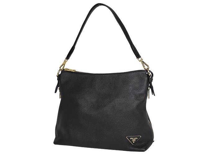 Borsa a tracolla Prada PRADA Logo Plate Nero