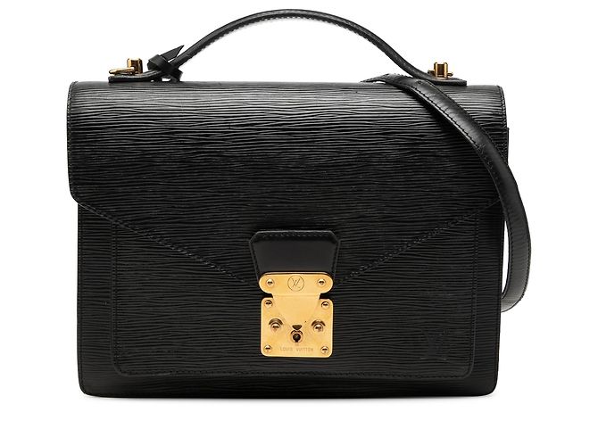 Louis Vuitton Black Epi Monceau Nero