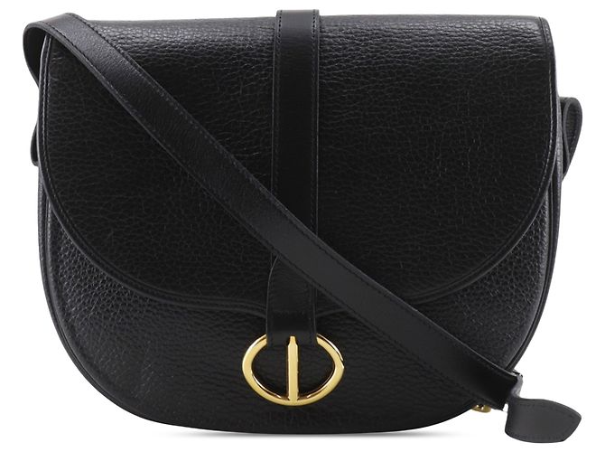 Dior Crossbody aus schwarzem Leder