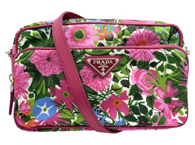 Bolsa de Ombro Rosa Prada