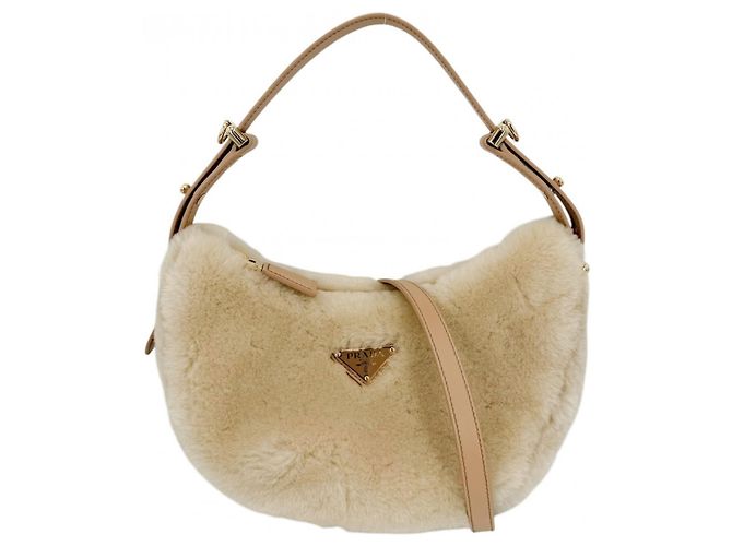 Bolsa Arche para mulher Prada Bege