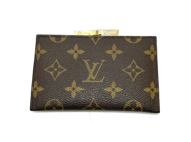 Louis Vuitton T61922 Cartera Compacta Castaño Monograma