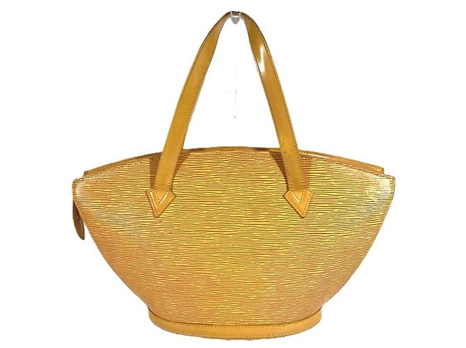 Sac cabas Louis Vuitton Epi Saint Jacques Jaune