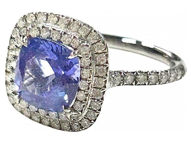 Anillo Sole de platino Tiffany & Co. con tanzanita