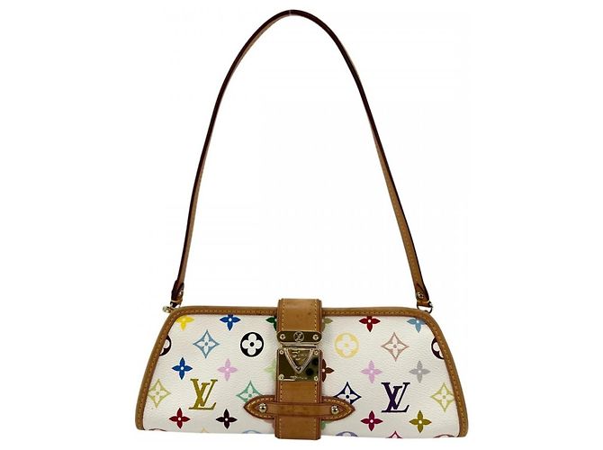 Louis Vuitton Monogram Multicolore Shirley Shoulder Bag White