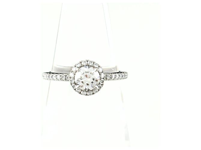 Harry Winston Mikropavé Diamantring mit Rundschliff