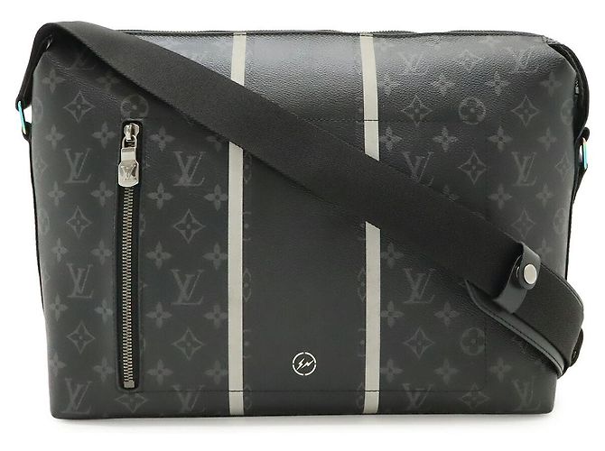 Borsa Messenger Louis Vuitton Monogram Eclipse Apollo Nero