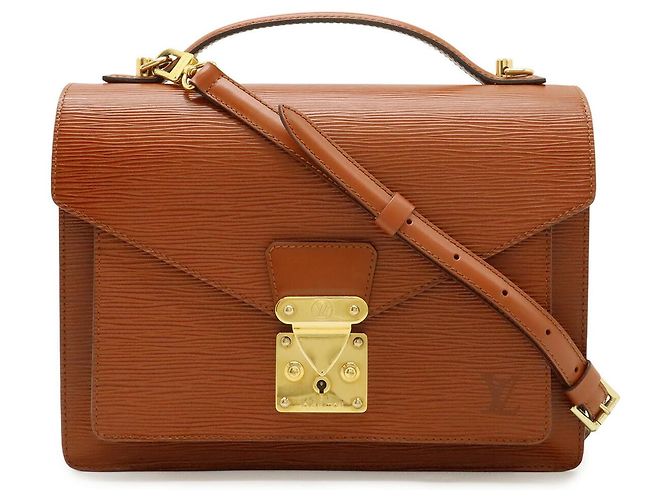 Borsa Louis Vuitton Epi Monceau Marrone