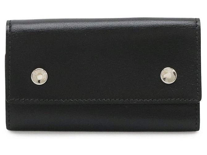 Hermès Hermes Box Calf Etui Key Case 6 Hooks Black 