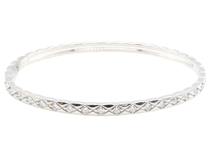Pulsera Chanel Coco Crush Diamond K18WG Plata Metálico