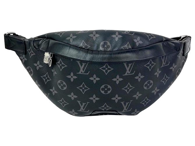 Bolsa Transversal Louis Vuitton Monogram Eclipse Discovery Bumbag Preto