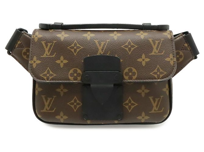Louis Vuitton Monogram S Lock Sling Bag Black