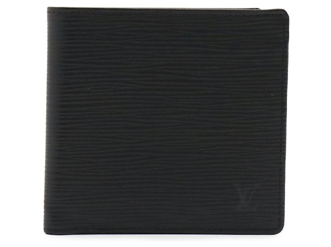 Louis Vuitton Epi Leder Geldbörse Schwarz