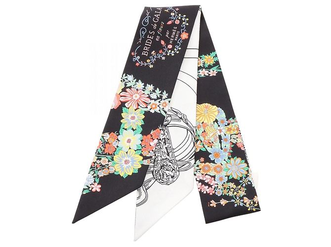 Hermès Sciarpa in seta Hermes Brides de Gala en Fleurs Multicolore