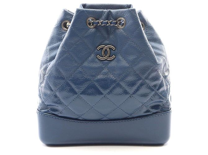 Chanel Gabrielle Small Leather Backpack Blue