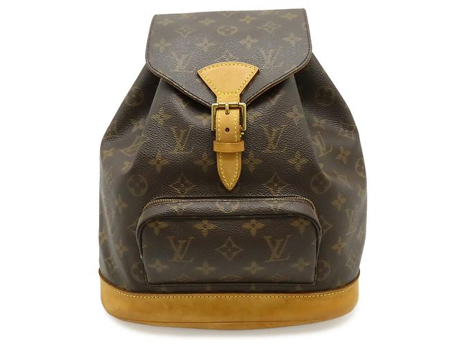 Louis Vuitton Monogram Montsouris MM Backpack Brown