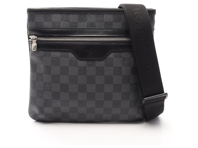 Louis Vuitton Thomas Damier Graphite Schultertasche Schwarz