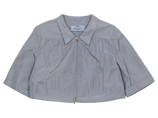 Prada Chaqueta plisada Talla Azul