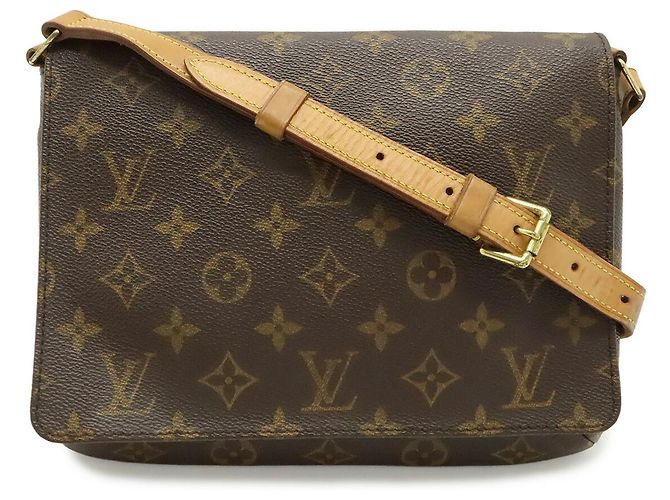 Borsa a tracolla Louis Vuitton Musette Tango Monogram Marrone