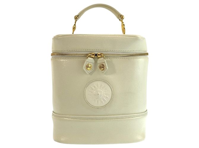 Versace Lederhandtasche Weiß 
