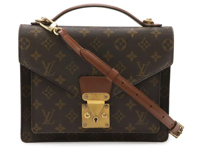 Monceau Borsa 2way Louis Vuitton Monogram Marrone