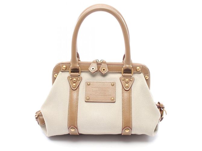 Borsa Tote Louis Vuitton Antigua Marrone Beige