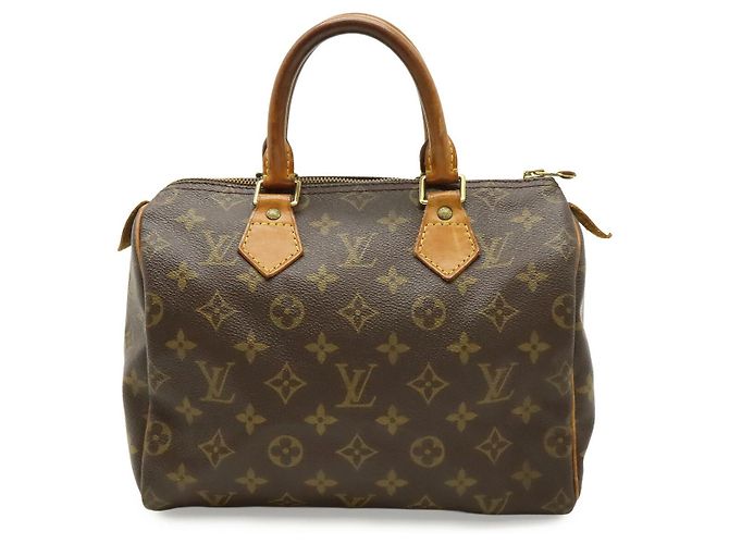 Speedy Bolsa de mão Louis Vuitton Monogram Marrom