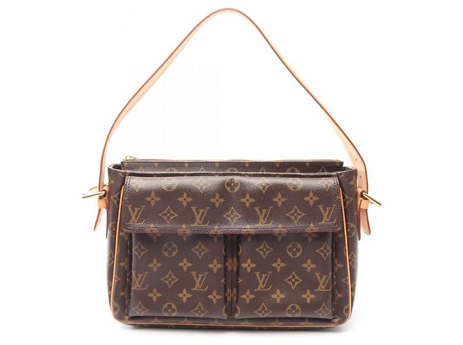 Borsa a Spalla Louis Vuitton Vivasite Monogram Marrone