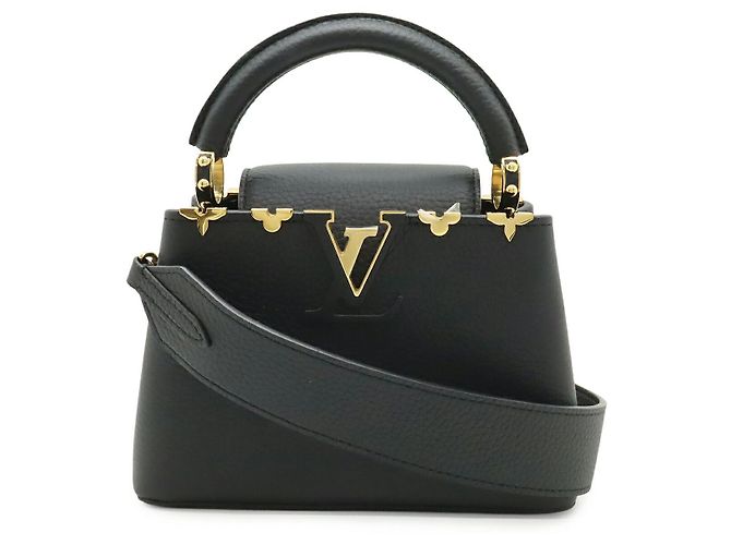 Louis Vuitton Capucines Mini Handtasche Schwarz