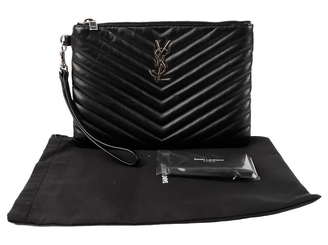 Saint Laurent Clutch Monogram Nero 