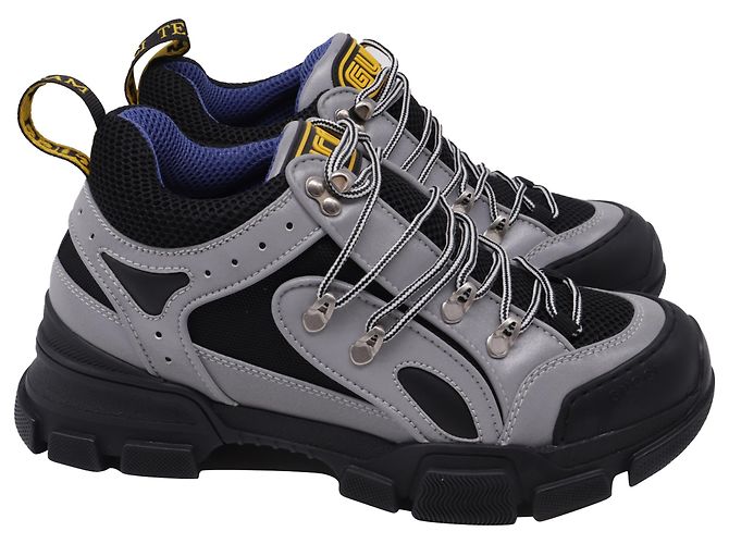 Gucci Flashtrek Sneaker aus Multicolour-Leder Schwarz