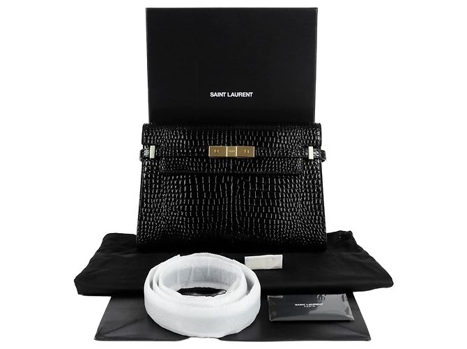 Saint Laurent Borsa a Spalla Manhattan Medium Nero 