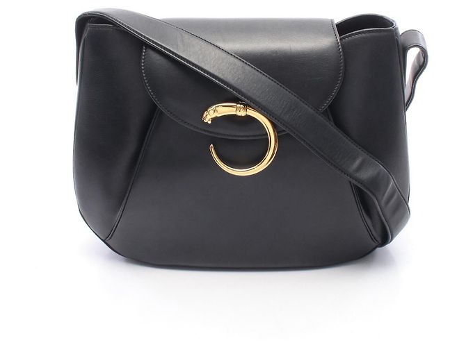 Borsa a tracolla in pelle Cartier Panthere Nero