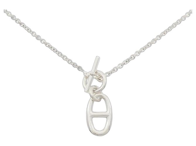 Hermès Collana Hermes Chaine dAncre 925 Silver Argento Metallico