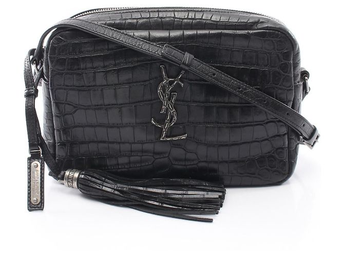 Yves Saint Laurent Saint Laurent Paris LOU Monogram leather camera bag Black 