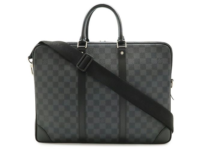 Portafolios Louis Vuitton Voyage Damier Graphite Negro