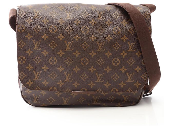 Sac à bandoulière Louis Vuitton Messenger Bobour MM Monogram Marron