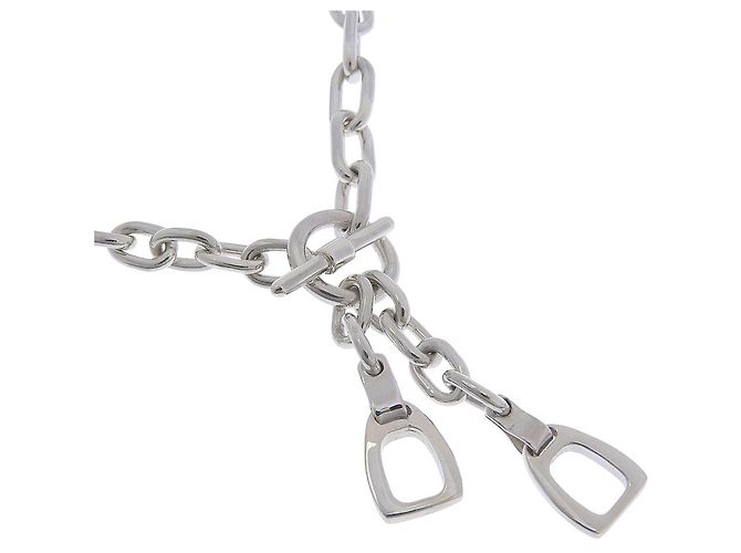 Collana Gucci Horsebit in argento Metallico