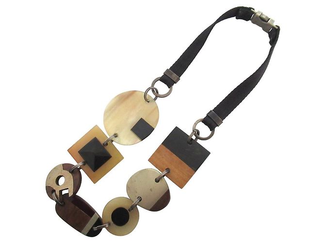 Collana Marni Marrone Beige