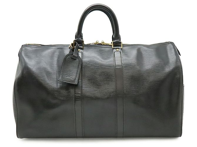 Bolsa Boston Louis Vuitton Keepall45 Epi Preto
