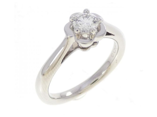 Chanel Camelia Platinum Diamond Ring