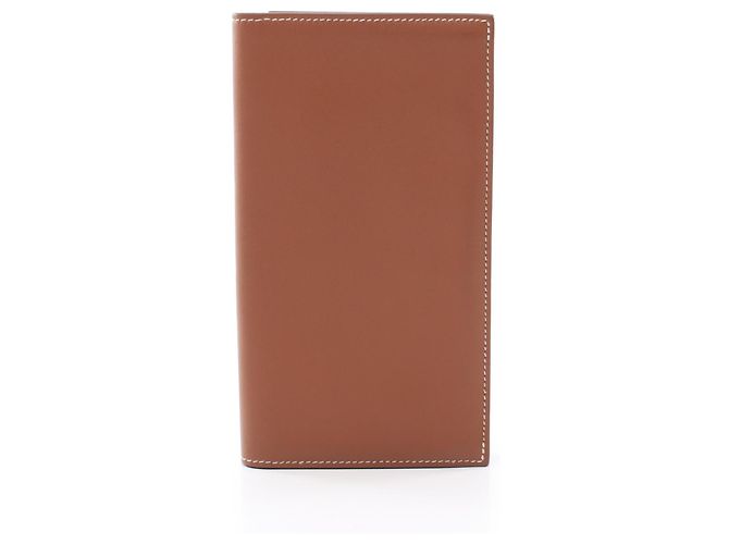 Silk In Hermès Portafoglio lungo in seta Hermes Citizen Twill Marrone