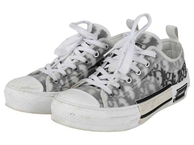 Baskets Dior Oblique Canvas Blanc Homme EU 39.5