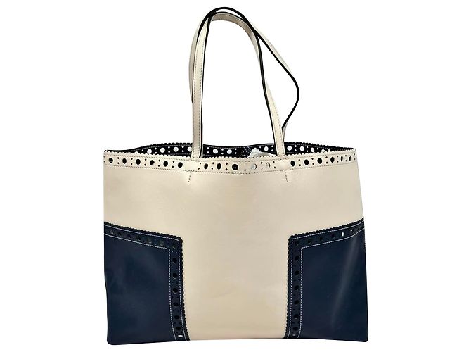 Tory Burch Brogue Tote Bag in Multicolor Leather Multiple colors