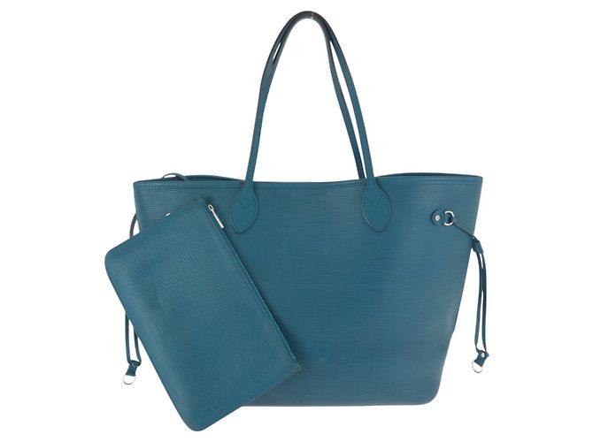 Bolsa Tote Louis Vuitton Neverfull Epi Azul