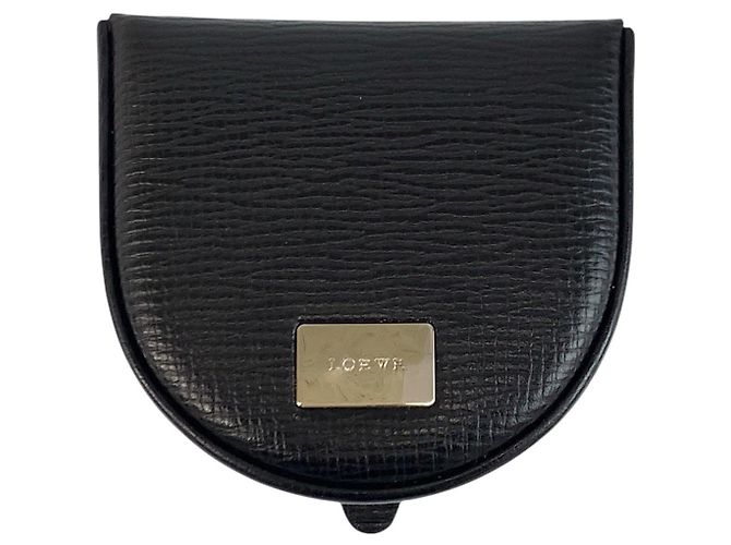 Loewe Leather Coin Case Black Vintage