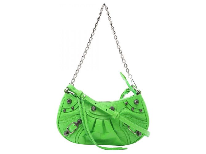 Bolsa de mão mini de couro Balenciaga Le Cagole