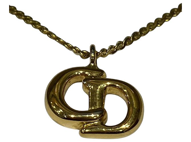 Collana Christian Dior D'oro Metallico