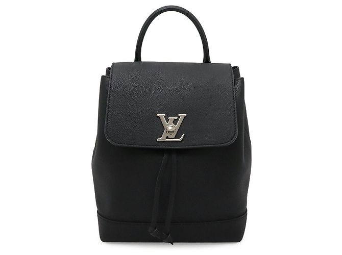Louis Vuitton Lockme Backpack Black Leather
